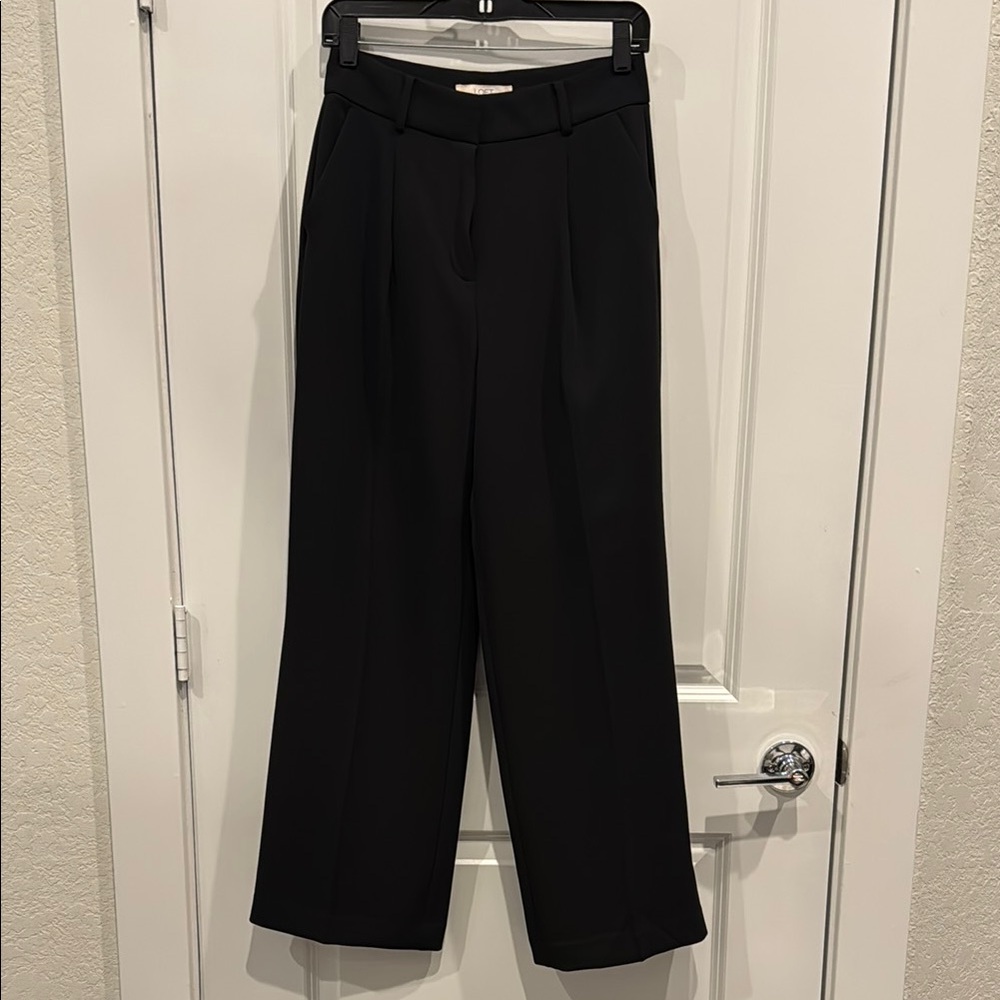 High-waisted wide-leg women’s trousers